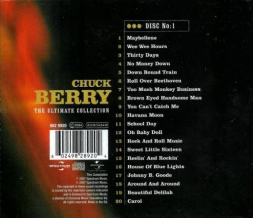Chuck Berry The Ultimate Collection : CD 1 Back